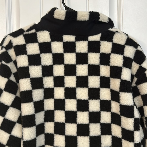 Pendelton Checkerboard White Black Jacket Fleece Size Large - Picture 10 of 14